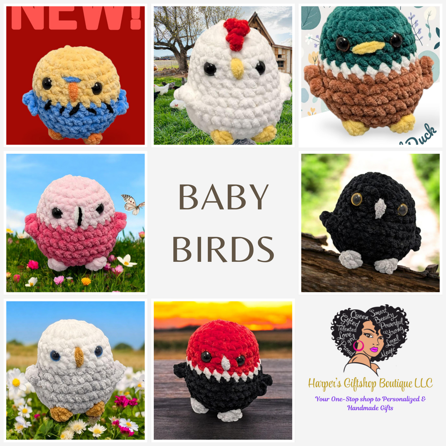 Crochet Baby Birds