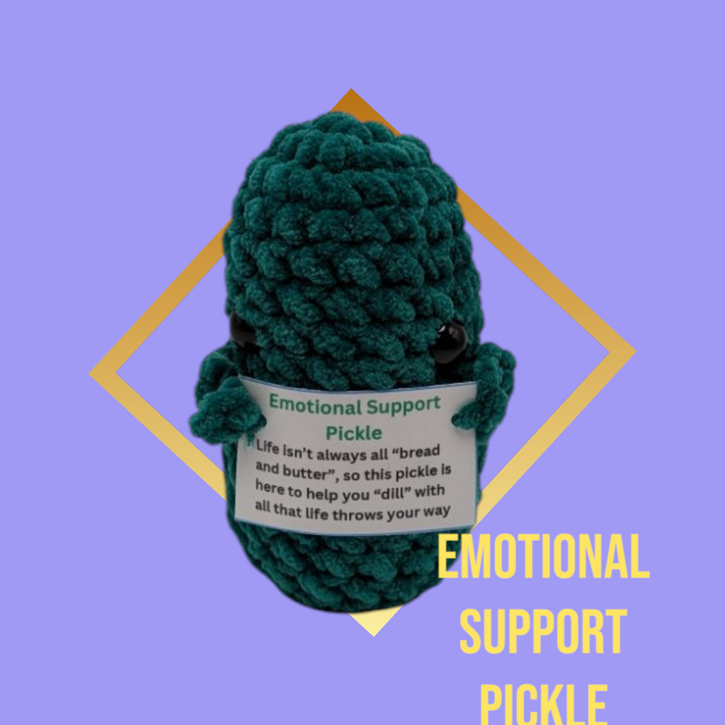 Crochet Emotional Support Pickles