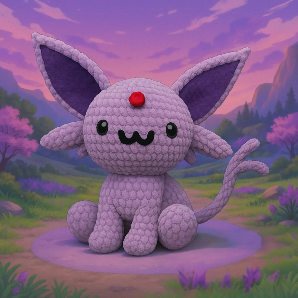 Crocheted Espeon