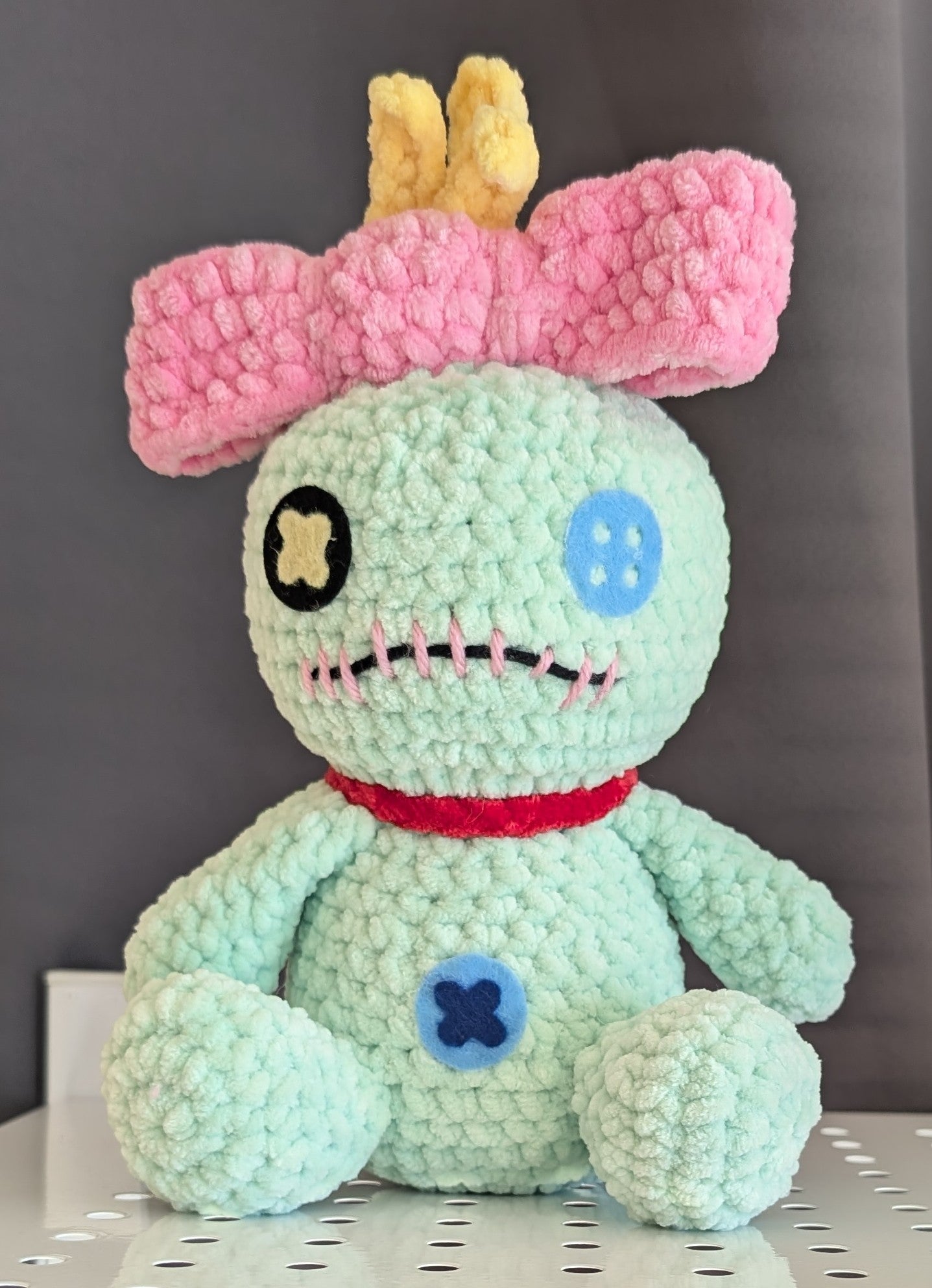 Handmade Crocheted Scrump Plushie – Cute Stitched Doll Plush, Soft Amigurumi Toy, Fan-Inspired Crochet Gift