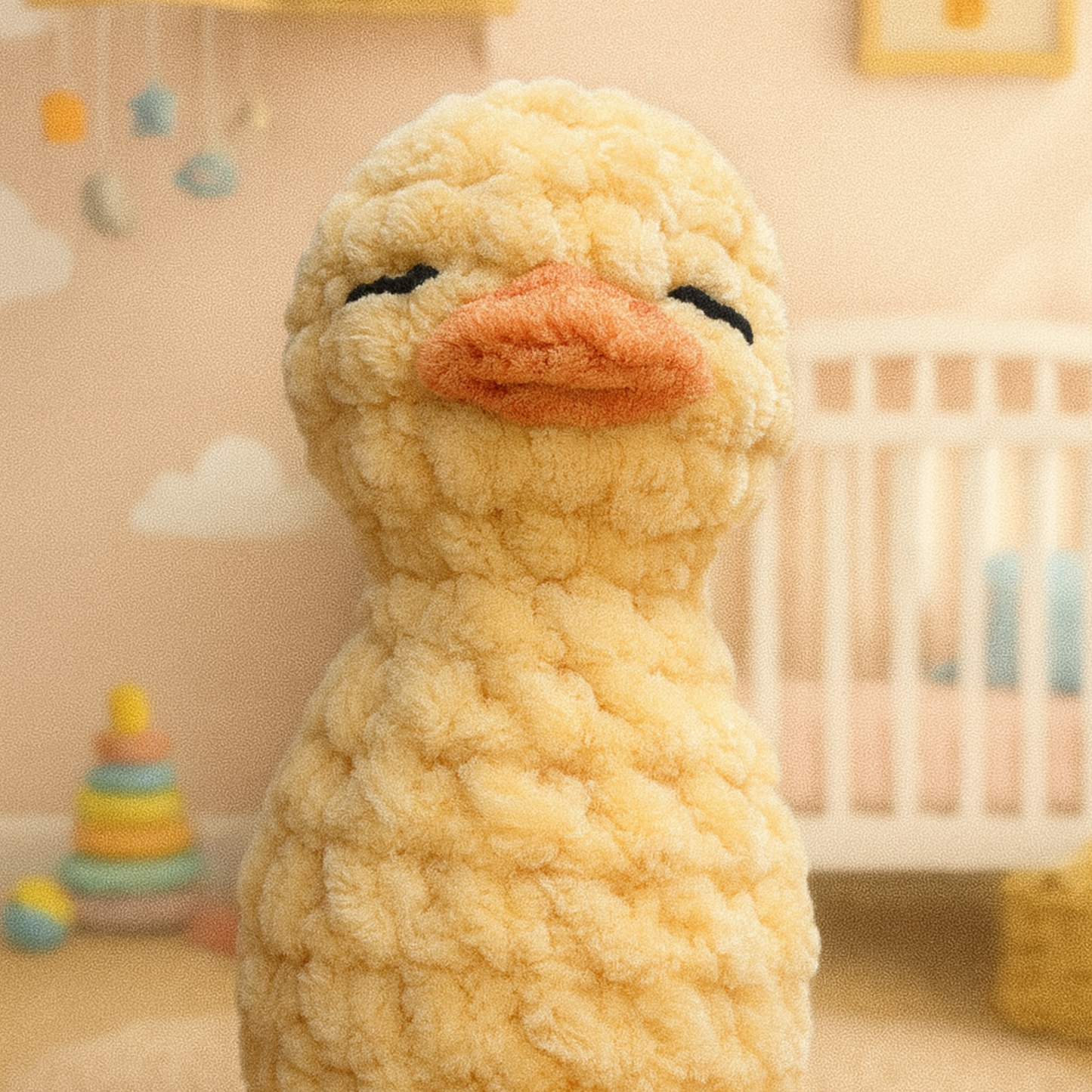 Handmade crochet farm animal baby rattles