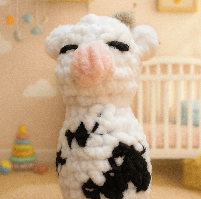 Crocheted Farm Animals Rattles