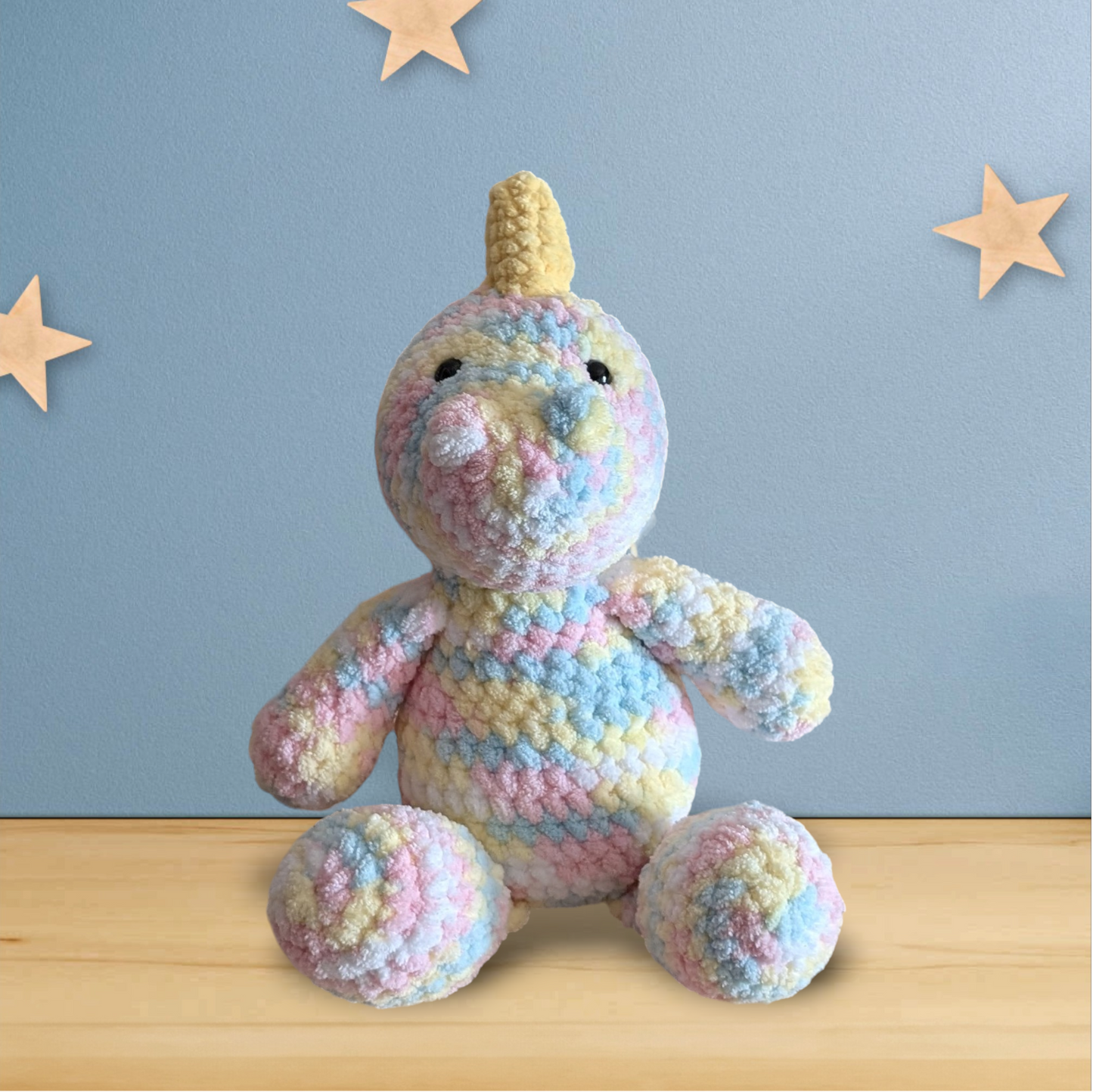 Crochet Sitting Stegosaurus