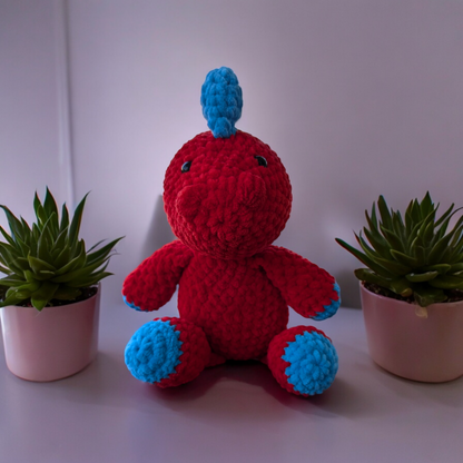 Crochet Sitting Stegosaurus