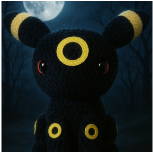 Crocheted Umbreon