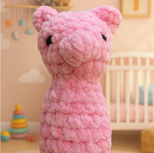 Crocheted Farm Animals Rattles