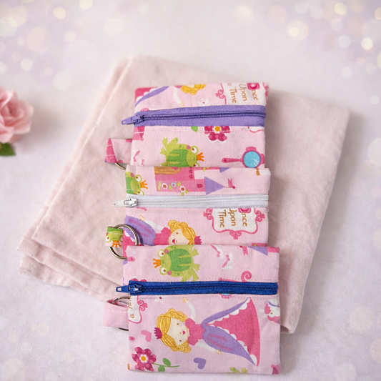 Handmade Coin Pouch Keychain | Cute Zipper Wallet for Coins, Cards & Cash
