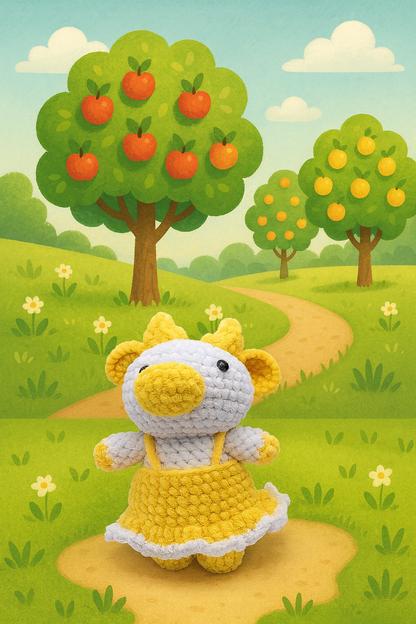 Crochet Fruit Cows