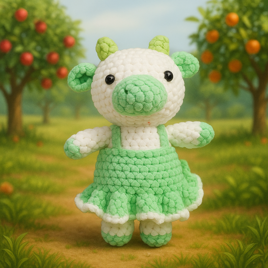 Crochet Fruit Cows